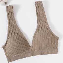 Women Push-Up Bra Deep V Ribbed Bralette Seamless Padded & Unlined Bra Two Versions Underwear Top Female Sexy Lingerie S-XL