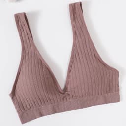 Women Push-Up Bra Deep V Ribbed Bralette Seamless Padded & Unlined Bra Two Versions Underwear Top Female Sexy Lingerie S-XL