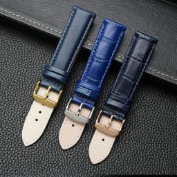Genuine leather bracelet blue color watch-Strapfor citi-zen ro-ssini watchband14 16 18 20mm 21 22mm 23mm watch bandwholesale