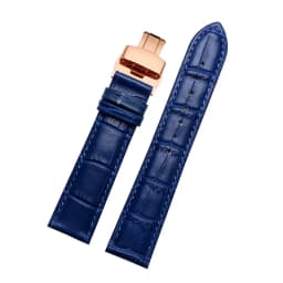 Genuine leather bracelet blue color watch-Strapfor citi-zen ro-ssini watchband14 16 18 20mm 21 22mm 23mm watch bandwholesale