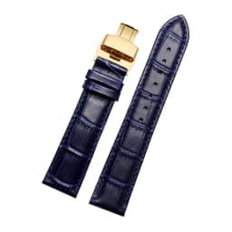 Genuine leather bracelet blue color watch-Strapfor citi-zen ro-ssini watchband14 16 18 20mm 21 22mm 23mm watch bandwholesale