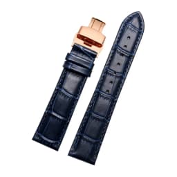 Genuine leather bracelet blue color watch-Strapfor citi-zen ro-ssini watchband14 16 18 20mm 21 22mm 23mm watch bandwholesale