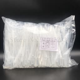 200pcs Lab 0.2ml 0.5ml 1ml 2ml 3ml 3ml-L 5ml 10ml Plastic Pasteur Pipette Transfering Dropper for School Experiment