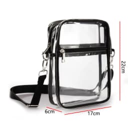 Transparent Waist Funny Pack Clear Sling Belt Bag PVC Portable Travel Hip Bum Small Purse Crossbody Shoulder Chest Phone Pouch