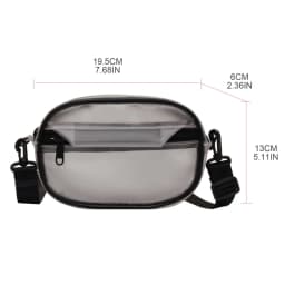 Transparent Waist Funny Pack Clear Sling Belt Bag PVC Portable Travel Hip Bum Small Purse Crossbody Shoulder Chest Phone Pouch