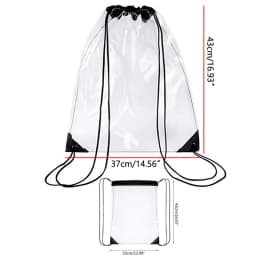 Transparent Waist Funny Pack Clear Sling Belt Bag PVC Portable Travel Hip Bum Small Purse Crossbody Shoulder Chest Phone Pouch