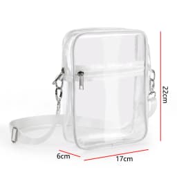 Transparent Waist Funny Pack Clear Sling Belt Bag PVC Portable Travel Hip Bum Small Purse Crossbody Shoulder Chest Phone Pouch