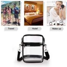 Transparent Waist Funny Pack Clear Sling Belt Bag PVC Portable Travel Hip Bum Small Purse Crossbody Shoulder Chest Phone Pouch