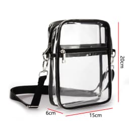 Transparent Waist Funny Pack Clear Sling Belt Bag PVC Portable Travel Hip Bum Small Purse Crossbody Shoulder Chest Phone Pouch