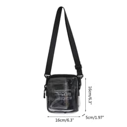 Transparent Waist Funny Pack Clear Sling Belt Bag PVC Portable Travel Hip Bum Small Purse Crossbody Shoulder Chest Phone Pouch