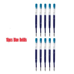 For Xiaomi Metal Sign pen Kaco 0.5MM EU Refill Blue/Black/Red/Navy Blue Ink European Standard Retractable Gel Pens 10Pcs/Pack