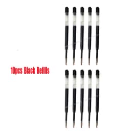 For Xiaomi Metal Sign pen Kaco 0.5MM EU Refill Blue/Black/Red/Navy Blue Ink European Standard Retractable Gel Pens 10Pcs/Pack