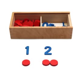 Kids Wooden Montessori Cognitive Cards Number Counting Math Game Educational Toys For Kids Early Childhood Preschool Training