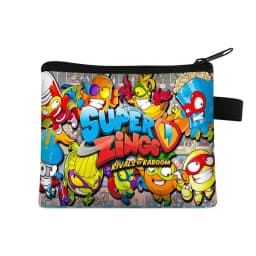 Super Zings Cartoon Print Coin Purse Casual Travel Coin Bag Woman Shopping Portable Fashion Wallet Girl Gift