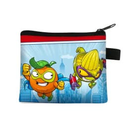 Super Zings Cartoon Print Coin Purse Casual Travel Coin Bag Woman Shopping Portable Fashion Wallet Girl Gift