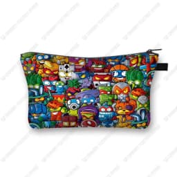 Super Zings Cosmetic Case Woman Cartoon Game Makeup Bag Large Capacity Multifunction Toy storage bag Children Best Gift