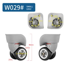 Suitcase Luggage Case Casters Replacement Trolley Case Wheel Mute Universal Wheel Suitcase Caster Accessories Suitcase Caster