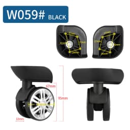 Suitcase Luggage Case Casters Replacement Trolley Case Wheel Mute Universal Wheel Suitcase Caster Accessories Suitcase Caster
