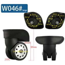 Suitcase Luggage Case Casters Replacement Trolley Case Wheel Mute Universal Wheel Suitcase Caster Accessories Suitcase Caster