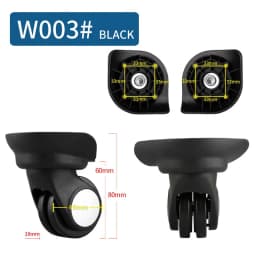 Suitcase Luggage Case Casters Replacement Trolley Case Wheel Mute Universal Wheel Suitcase Caster Accessories Suitcase Caster