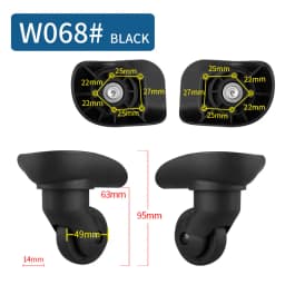 Suitcase Luggage Case Casters Replacement Trolley Case Wheel Mute Universal Wheel Suitcase Caster Accessories Suitcase Caster