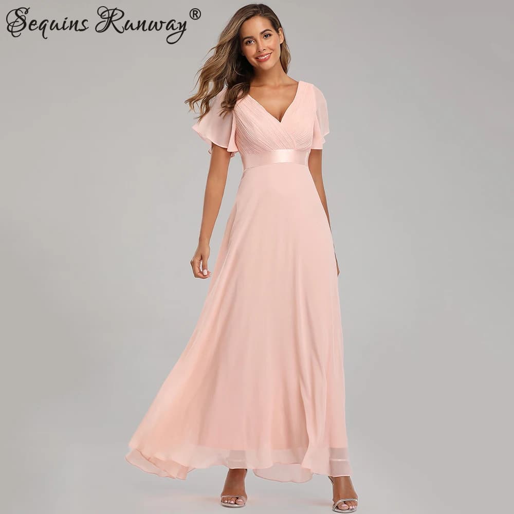 Sexy Pink Chiffon Tulle Maxi Summer Dress Women Casual Vintage Long Bridesmaid Prom Dresses Club Bodycon Party Dress Vestidos HL
