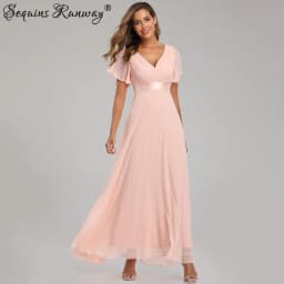 Sexy Pink Chiffon Tulle Maxi Summer Dress Women Casual Vintage Long Bridesmaid Prom Dresses Club Bodycon Party Dress Vestidos HL