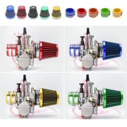 Alconstar- 21 24 26 28 30 32 34mm Keihin PWK Carburetor with Air Filter 2/4T Carb Fit Motorcycle Motocross Dit Pit Bike Moped CB