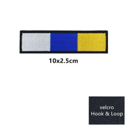 1PC Canary Islands Flag Armband A LLORAR A LA LLORERIA Embroidered Patch Iron On Embroidery Hook And Loop Badge Stripe