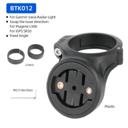 Bicycle Seat Post Rear Light Bracket for Garmin Varia Radar Rearview RTL510 515 500 Magene L508 Bryton R300L Lamp Stand