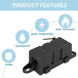DaierTek MEGA Fuse Block ANL Bolt-on Blade Fuse Holder Flat Type Fuse For Car Boat 80A 100A 125A 150A 175A 200A 250A 300A