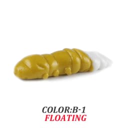 Supercontinent  Pupa Soft Lures  Soft Plastic Lures Larva  38mm/18pcs Floating Freshwater Swimbaits Silicone Soft Bait Worm