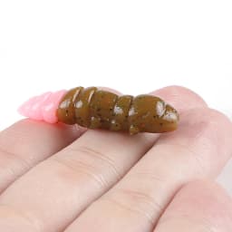 Supercontinent  Pupa Soft Lures  Soft Plastic Lures Larva  38mm/18pcs Floating Freshwater Swimbaits Silicone Soft Bait Worm