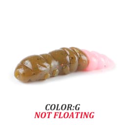 Supercontinent  Pupa Soft Lures  Soft Plastic Lures Larva  38mm/18pcs Floating Freshwater Swimbaits Silicone Soft Bait Worm