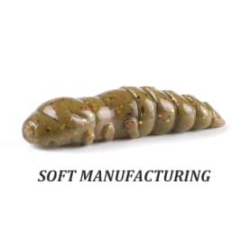 Supercontinent  Pupa Soft Lures  Soft Plastic Lures Larva  38mm/18pcs Floating Freshwater Swimbaits Silicone Soft Bait Worm