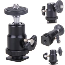 Universal Moblie Phone Clip Bracket Holder Mount 1/4 Screw Hot Shoe Phone Clip Tripod Monopod Stand for iPhone Samsung Xiaomi