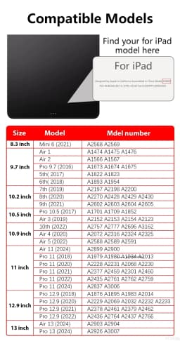 Case for iPad Air 11 13 2024 2025 2026 Mini 2 34 5 6 Pro 11 9.7 10.2 2020 2021 Tablet Cover iPad A16 11th 7th 8th 9th 10th Cases