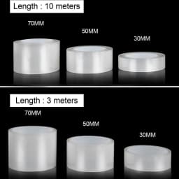 SEAMETAL Car Door Threshold Protective Film Transparent Car Sticker Anti-Scratch Door Edge Protector Universal for Trunk Bumper