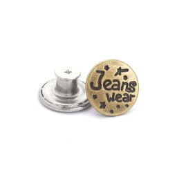 5Pcs Jeans Buttons Replacement 17mm No Sewing Metal Button Repair Kit Nailless Removable Jean Buttons Sewing Accessories