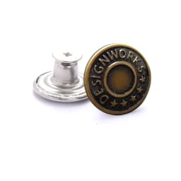 5Pcs Jeans Buttons Replacement 17mm No Sewing Metal Button Repair Kit Nailless Removable Jean Buttons Sewing Accessories