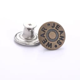 5Pcs Jeans Buttons Replacement 17mm No Sewing Metal Button Repair Kit Nailless Removable Jean Buttons Sewing Accessories