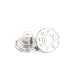 5Pcs Jeans Buttons Replacement 17mm No Sewing Metal Button Repair Kit Nailless Removable Jean Buttons Sewing Accessories