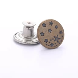 5Pcs Jeans Buttons Replacement 17mm No Sewing Metal Button Repair Kit Nailless Removable Jean Buttons Sewing Accessories