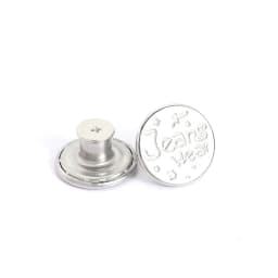 5Pcs Jeans Buttons Replacement 17mm No Sewing Metal Button Repair Kit Nailless Removable Jean Buttons Sewing Accessories