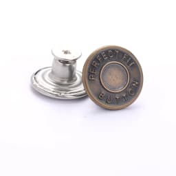 5Pcs Jeans Buttons Replacement 17mm No Sewing Metal Button Repair Kit Nailless Removable Jean Buttons Sewing Accessories