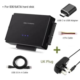 USB 3.0 to SATA IDE Hard Disk Adapter Converter Cable for 3.5 2.5 inch HDD/SSD CD DVD ROM CD-RW 3 in 1 IDE SATA Adapter