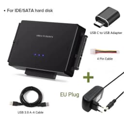 USB 3.0 to SATA IDE Hard Disk Adapter Converter Cable for 3.5 2.5 inch HDD/SSD CD DVD ROM CD-RW 3 in 1 IDE SATA Adapter