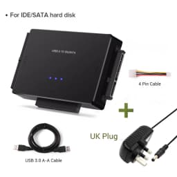 USB 3.0 to SATA IDE Hard Disk Adapter Converter Cable for 3.5 2.5 inch HDD/SSD CD DVD ROM CD-RW 3 in 1 IDE SATA Adapter