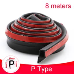 Car Door Seal Strip Auto Rubber Door Sealing Strips Car Door Protector Door Guard Noise Insulation Soundproof Z P D Type Seals