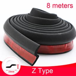 Car Door Seal Strip Auto Rubber Door Sealing Strips Car Door Protector Door Guard Noise Insulation Soundproof Z P D Type Seals